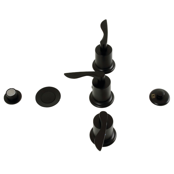 ThreeHandle Bidet Faucet, Matte Black